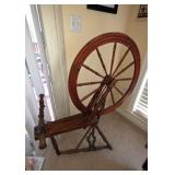 Vtg. Spinning Wheel
