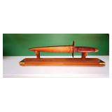 Decorative Wooden Dagger w/Stand