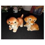 Vtg. Porcelain Dachshunds
