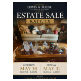 Katy TX Estate Sale from Fine Art to Couture