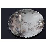 Navajo Sterling Silver Turquoise Cluster Belt Buckle Native American
