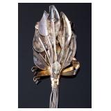 Vintage Hobe 1/20th 14K Gold Filled Sterling Silver Floral Bouquet Brooch Pin