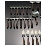 Lauffer Norway MCM Design 2 Flatware Set Wood Handles 51pc