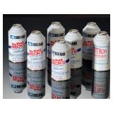 Lot of 7 Sealed Freon 12 R-12 Refrigerant Cans IG-LO Weitron DuPont 12oz