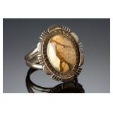 Navajo Wild Horse Magnesite Sterling Silver Ring SZ 7 Native American
