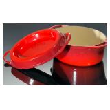 Le Creuset Doufeu #30 Red Enameled Cast Iron Roasting Pot France