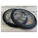 Vintage Redline BMX 20" Wheelset Alex Rims RL Hubs Front & Rear