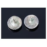 Vintage Native American Sterling Silver Multi-Stone Inlay Kachina Earrings