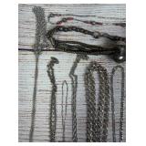 Mixed Lot of 30 Necklaces: 3 Sterling Silver, Costume Jewelry Collection