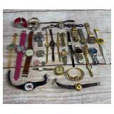 Lot of 30+ Untested Costume Watches Seiko Timex Skagen For Parts Repair