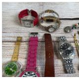 Lot of 30+ Untested Costume Watches Seiko Timex Skagen For Parts Repair