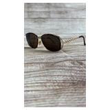 Vintage YSL Yves Saint Laurent 6056 Sunglasses Gold Tone Frames Italy
