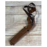 Vintage Brown Leather Shoulder Holster Marked 191-2 6 1/2
