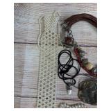 Large Costume Jewelry Lot: 15 Necklaces, Pearl-Style, Beaded, Mixed Styles