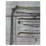 Costume Jewelry Necklace Lot (21 pcs) - Mixed Styles, Chains & Pendants