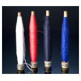 Antique Weaving Loom Bobbins Pirns Yarn Spools Lot of 4 Decorative