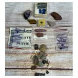Diverse Collection: Natural Stones, Polished Gems, Minerals, & Costume Elements