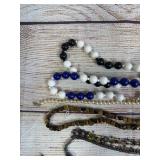 Vintage Assorted Costume Jewelry Necklace Lot (15) - Coral, Pearls, Beads
