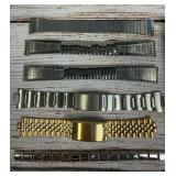 Vintage & Modern Watch Bands, Faces, Parts Lot - 31+ Pcs Costume Jewelry