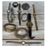 Vintage Costume Watch Lot (11) - Mixed Styles, Parts, & Repair - Estate Find