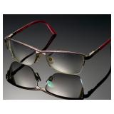 Vintage Cazal Eyeglass Frames Pink & Silver Tone Semi-Rimless
