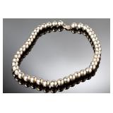 Tiffany & Co. Sterling Silver Classic Bead Necklace, 18" 10mm, 46.58g