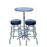 Seattle Seahawks Official NFL High-Top Bar Table & 2 Stools Set