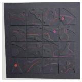 Abstract Mixed Media Layered Paper Cut Art, Unframed, Modern Style