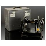 Vintage Singer Featherweight 221 Sewing Machine Untested For Parts or Repair