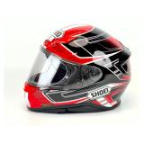 Shoei RF-1200 Full-Face Motorcycle Helmet XL 61-62cm - Red/Black/White Graphic