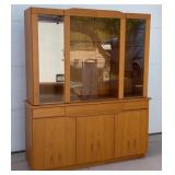 Skovby SM354T SM303T Teak China Cabinet Danish Modern Display