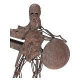 Theodore Ted Gall Maquette Sculpture - Dynamic Abstract Industrial Metal Figure