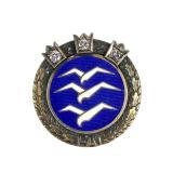 Rare German Federal Republic C-Class Glider Pilot 935 Silver Diamond Pin #508