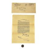 RARE WWI 1919 General Pershing Farewell Letter to American Expeditionary Forces