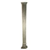 Antique Wood Architectural Salvage Fluted Column, Illinois Rescue, 68"