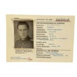 WWII German Waffen-SS Officer Missing Person Document - SS-Untersturmfhrer Bockisch