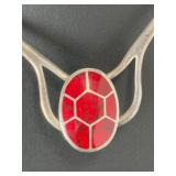Vintage Mexican Modern 950 Sterling Silver Hinged Collar Necklace, 79.18g