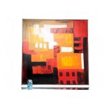 Large Mid-Century Modern Abstract Painting by Le Mark - Vibrant Palette