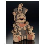 Jemez Pueblo Storyteller Pottery Doll by Ellen Toya - Large 11" Art Figure