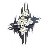 MCM Brutalist Metal Wall Sculpture - Curtis Jere Style Starburst