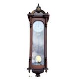 Antique Ansonia "Capital" 8-Day Mahogany Wall Regulator Clock