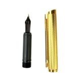 Dunhill Gemline Barleycorn Fountain Pen Cap & 14K Gold Nib Assembly