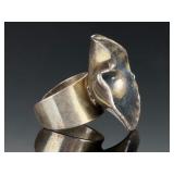 Danish Modern Ring AD Design, Erik Dennung, Jens Andersen Vintage Adjustable