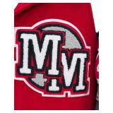 Vintage Mickey Inc USA Wool Leather Varsity Jacket Mickey Mouse Medium Red Grey