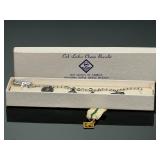 Vintage Cub Scout Den Mother 10K Gold Filled Training Medal & Sterling Silver Charm Bracelet w/ Box