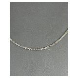 David Yurman Sterling Silver 14K Gold Box Chain Necklace 24in DY 925 585