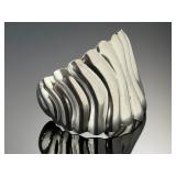 Vintage Mexican Sterling Silver Ribbed Cuff Bracelet Taxco TJ-28 41g