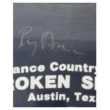 Ray Benson Signed Autograph T-Shirt, Broken Spoke Austin Texas Country Music Memorabilia