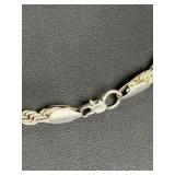 Vintage Sterling Silver Rope Chain Necklace 925 Heavy 23 Inch 33g 9.5mm