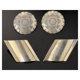 Sterling Silver Vintage Earrings Lot of 3 Pairs Mexican Modernist Southwestern